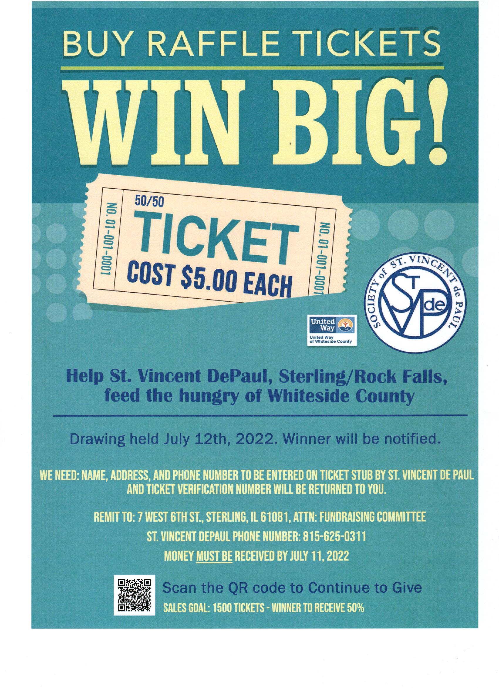 SVdP NEIGHBORS HELPING NEIGHBORS 50/50 RAFFLE – St. Vincent de Paul Society